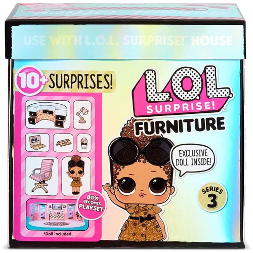 Игровой набор с куклой L.O.L. SURPRISE! серии "Furniture" S2 - КАБИНЕТ ЛЕДИ-БОСС 570042: Возраст от 3 лет