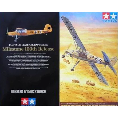 Модель Tamiya Німецька Fieselea Fi156C Storch з фототравленими деталями (TAM61100)
