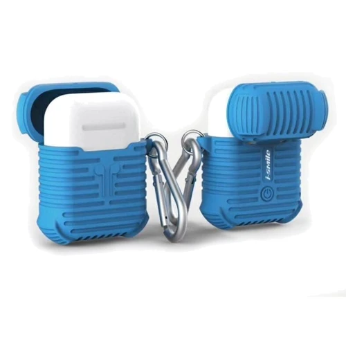 Чехол для наушников Becover Case Protective i-Smile with Belt Blue IPH1371 (702351) for Apple AirPods фото 1