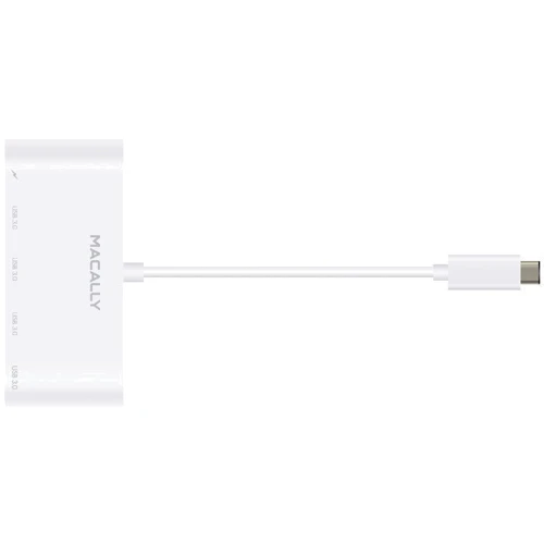 Адаптер Macally Adapter USB-C to 4 x USB-A 3.0 + USB-C (UC3HUB4C): Інтерфейс підключення USB-C