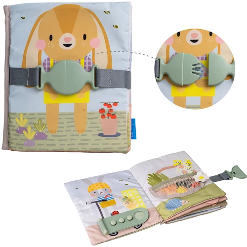 Развивающая мягкая книга Taf Toys Бизибук зайчонок (13355)