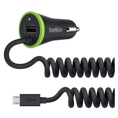 Зарядное устройство Belkin USB Car Charger BoostUp USB 3.4A with microUSB Cable Black (F8M890bt04-BLK)