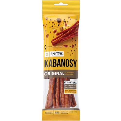 Мясные снеки Дмитрук Kabanosy ORIGINAL 80 г (4820247142501)