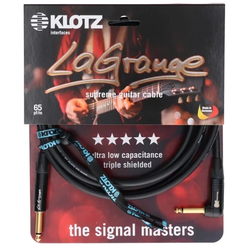 Кабель инструментальный Klotz La Grange Instrument Cable Angled Black 3 м: Производитель Klotz