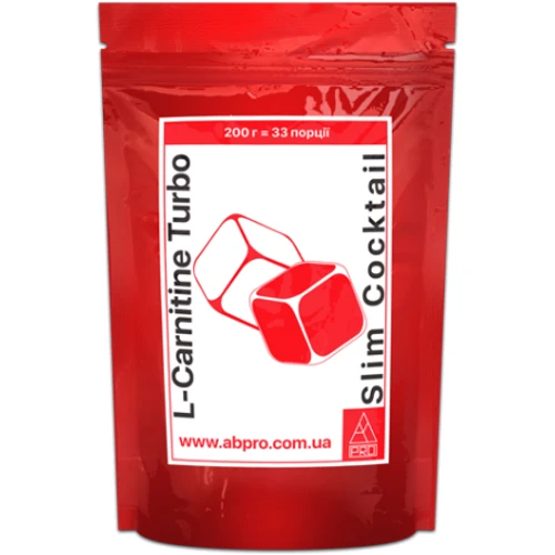 Жиросжигатель AB PRO L-Carnitine Turbo Slim Coctail 200 g /33 servings/ Ананас
