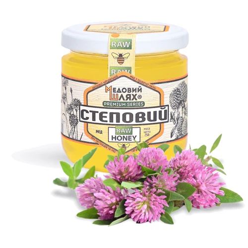 Мед Медовий Шлях Степовий різнотрав'я 250 г (4820013334673) фото 1