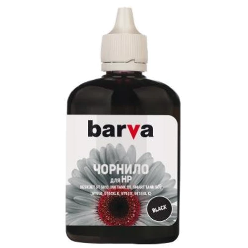Чорнило Barva HP GT51K/GT53K 100мл BLACK Pigmented (HGT53-735)