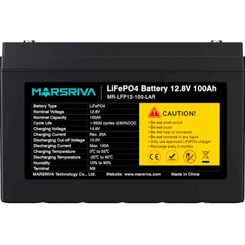 Marsriva LiFePO4 12,8V 100Ah (MR-LFP12-100-LAR): Тип Аккумулятор