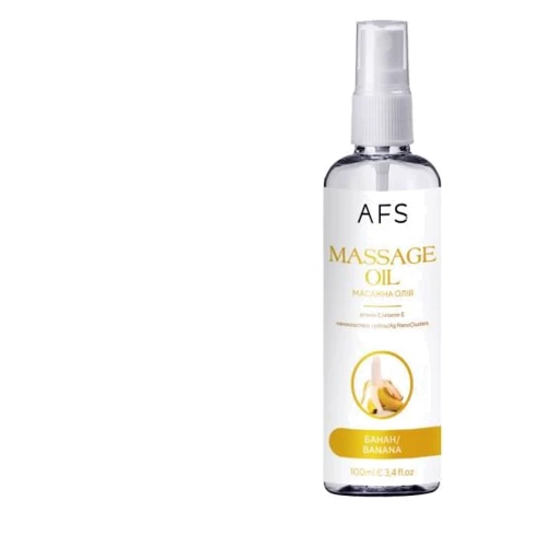 Массажное масло AFS Production с ароматом банана, 100 мл: Тип Масло