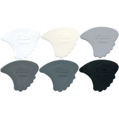 Медиатор Набор медиаторов DUNLOP 4440 NYLON FINS STANDARD CABINET: Форма медиатора Shark Fin