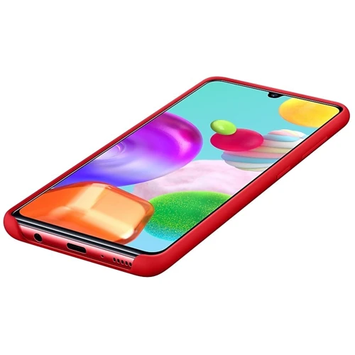 Чохол для телефона Samsung Silicone Cover Red (EF-PA415TREGRU) for Samsung A415 Galaxy A41 фото 7