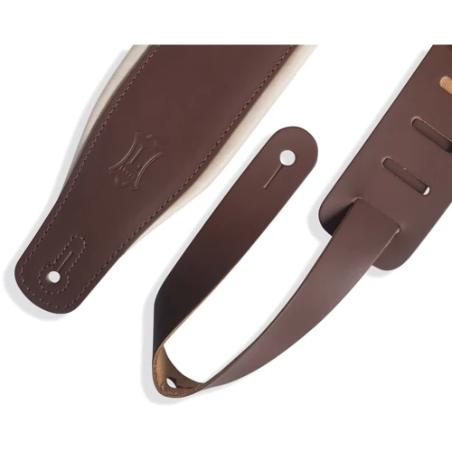 Гитарный ремень LEVY'S M26PD-BRN_CRM Classics Series Padded Two-tone Guitar Strap (Brown/Cream) фото 5