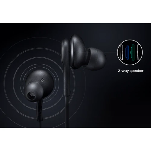 Навушники Samsung Earphones IA500 Black (EO-IA500BBEGRU): Тип випромінювача динамічний