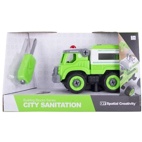 Конструктор Diy Spatial Creativity - Полицейская машина LM8043-SZ-1 (CJ-1365125): Количество деталей, шт. 31