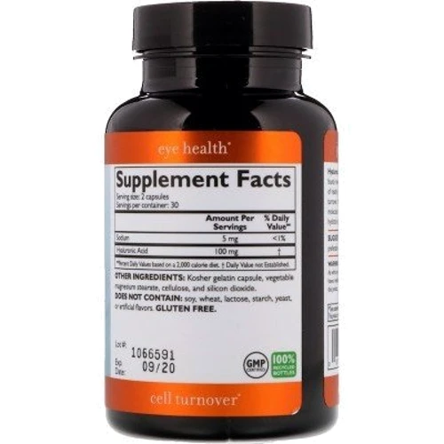 Neocell Hyaluronic Acid Nature's Moisturizer 60 Caps Гиалуроновая кислота: Тип Гиалуроновая кислота