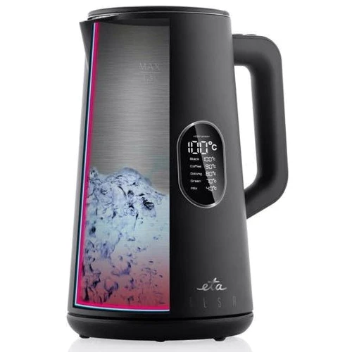 Електрочайник ETA Elsa 559790000 BK: Об'єм, л 1.5