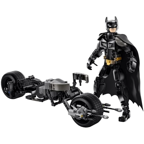 Конструктор LEGO Batman Фігурка Бетмена для складання та бетцикл 713 деталей (76273): Кількість деталей, шт. 713