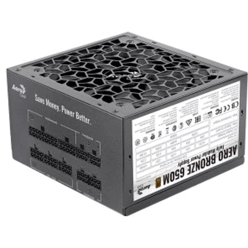 Блок питания Aerocool Aero Bronze 650M (ACPB-AR65AEC.1M): Вентилятор нижней стенки 1x120 мм