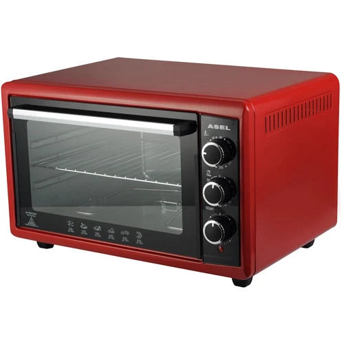 Електрична духовка настільна ASEL AF 50-23 RED: Об'єм, л 50