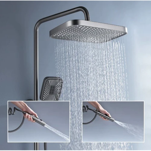 Душевая система Lefton Shower System with Temperature Display and 4 Water Outlet Modes-SST2201 Grey