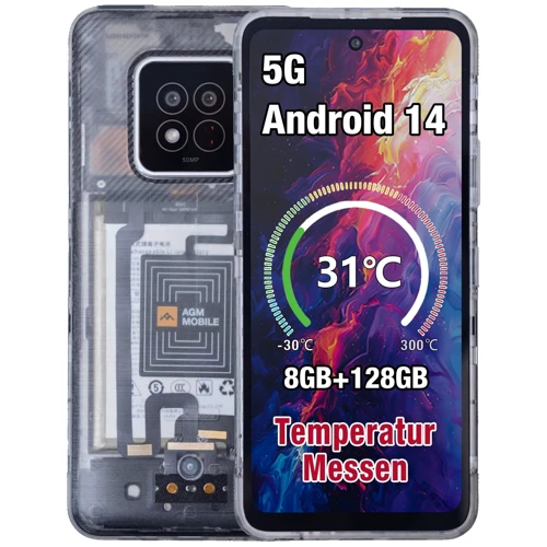 Смартфон AGM X6 8/128Gb Phantom: Дисплей 6.78" IPS (1080x2460) / 396 ppi