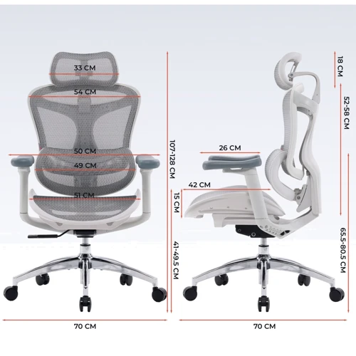 Офисное кресло Sihoo DORO C300L Mesh White (DORO-C300L-A3-102)