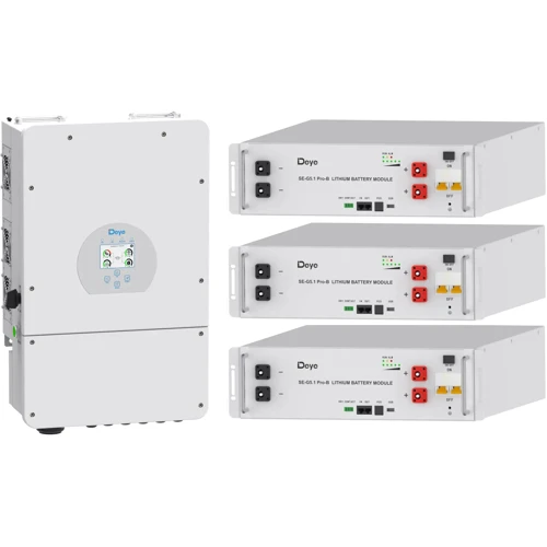 Система зберігання енергії Deye SUN-12K-SG04LP3-EU 12kWh + Deye SE-G5.1 Pro-B 15.36kWh 3BAT LiFePO4 6000 циклів