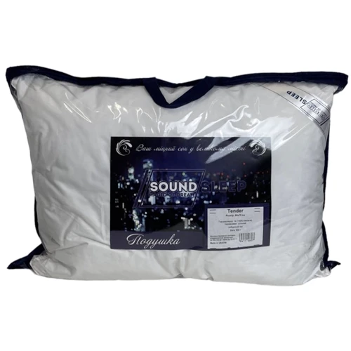 Подушка SoundSleep Tender антиалергенна лебяжий пух тик 40х60 см (94242867): Матеріал чохла тик