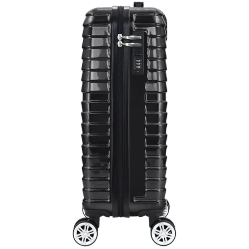 Чемодан Semi Line 20" (S) Black (T5765-1): Фактура Гладкая, Глянцевая