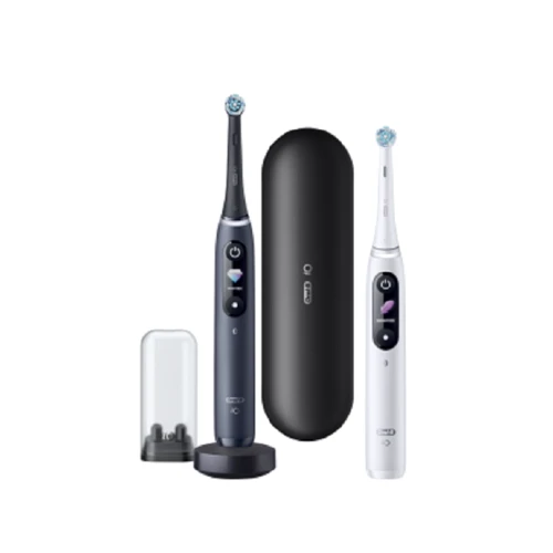 Зубна щітка BRAUN IOM8D.2H2.2BD DUO BLACK ONYX/WHITE