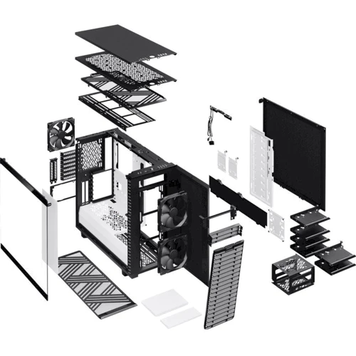 Корпус Fractal Design Define 7 Black / White TG Clear Tint (FD-C-DEF7A-05) фото 9
