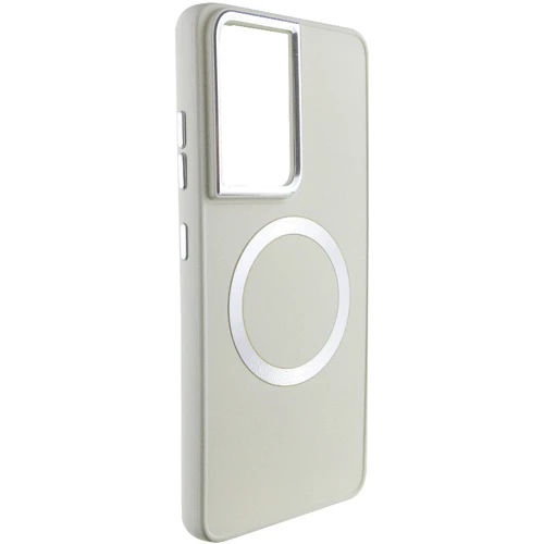 Чехол для телефонов TPU Case Bonbon Metal Style with MagSafe White for Samsung S908 Galaxy S22 Ultra