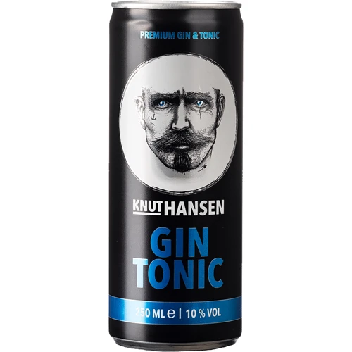 Напиток алкогольный газированный Knut Hansen Premium Gin & Tonic, 0.25л 10% (4262398470315)