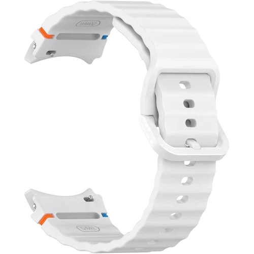BeCover Strap Ribbed Tape White для Samsung Galaxy Watch (20mm) 4 40mm-44mm/5 40-44mm/6 40-44mm/7 40-44mm (712050) фото 7