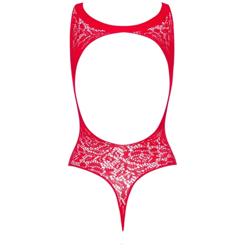 Ажурное боди с открытой спиной Obsessive B120 red S/M/L