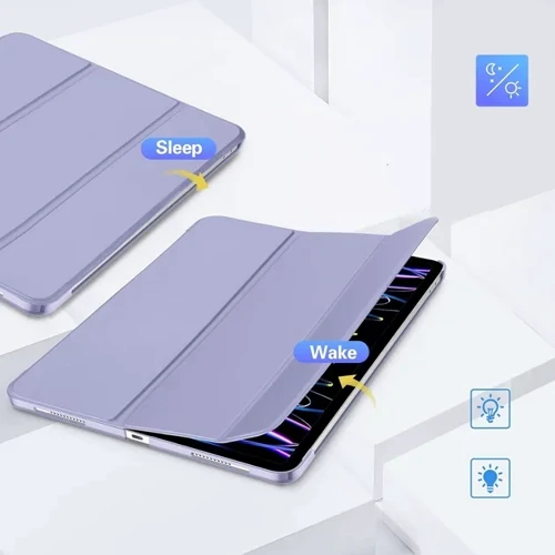 Аксесуар для iPad BeCover Case Book Tri Fold Hard Purple для iPad Pro 12.9 (2020-2022) (711722): Тип аксесуара чехол