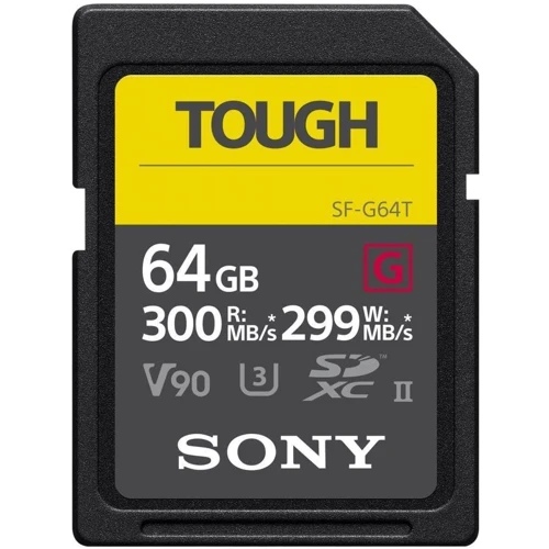 Карта памяти Sony 64GB SDXC class 10 UHS-II U3 V90 Tough (SF64TG)