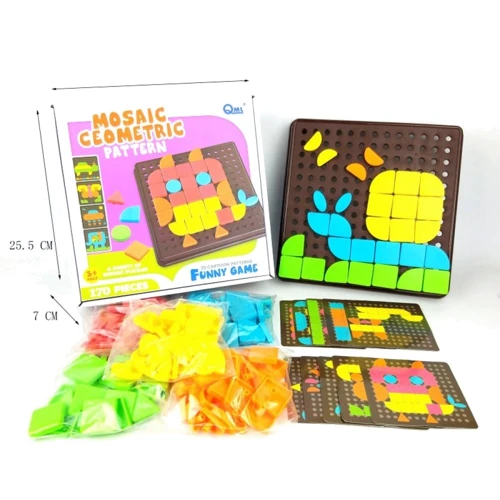 Мозаїка Qml Геометрика 170 деталей 26.5х7х25.5 см (M7H): Виробник QML