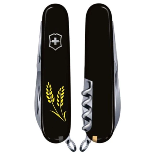 Мультитул Victorinox Spartan Ukraine 91мм/12 функцій/чорний /Колоски пшениці жовті (1.3603.3_T1330u): Тип мини-мультитул