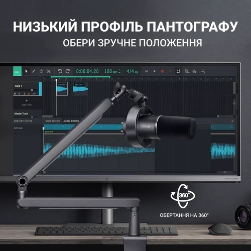Динамический USB/XLR микрофон Fifine T688 Black фото 7