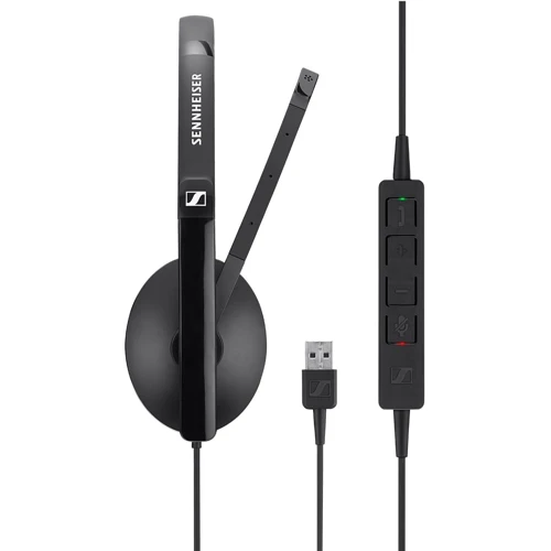 Наушники Sennheiser SC 160 USB Black (508315): Тип крепления оголовные