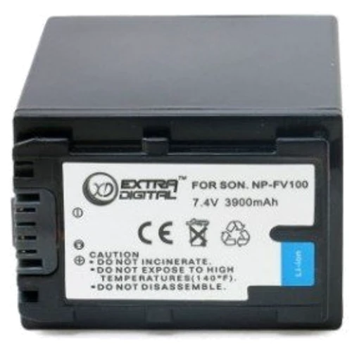 Extradigital для Sony NP - FV100, Li - ion, 3900 mAh (BDS2674): Емкость 3900 mAh