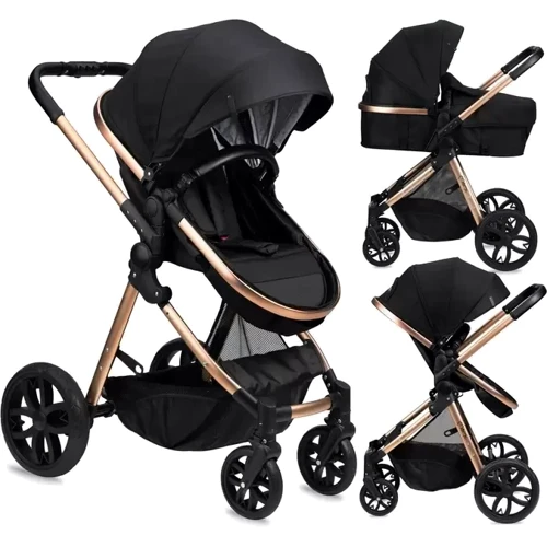 Универсальная коляска 2 в 1 MoMi Limuru Black (WOSP00029): Количество блоков 1