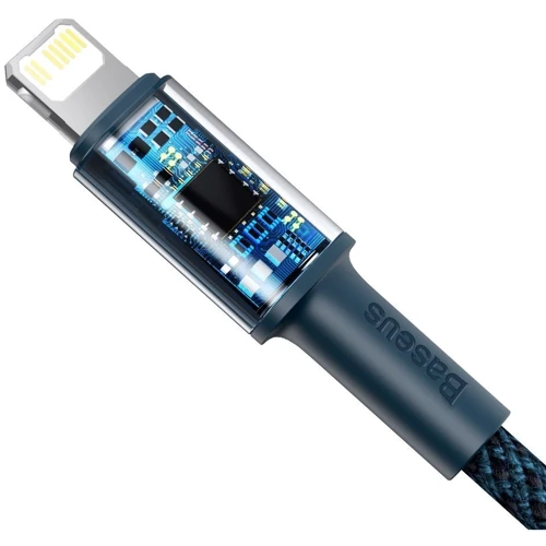 Кабель Baseus Cable USB-C to Lightning PD High Density Braided 20W 2m Blue (CATLGD-A03): Тип USB-C - Lightning