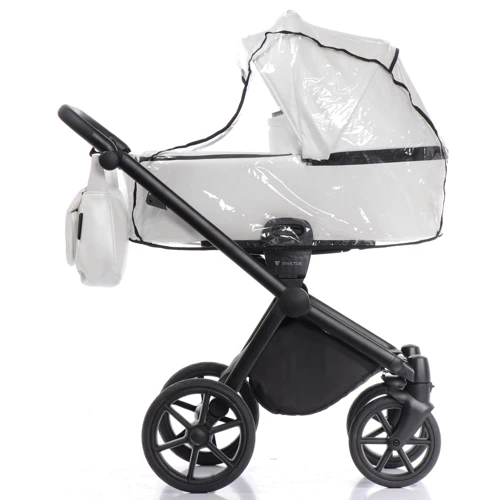 Коляска універсальна 2 в 1 Invictus V-Dream LUX 08 White with Black (71409): Ширина шасі 57 см