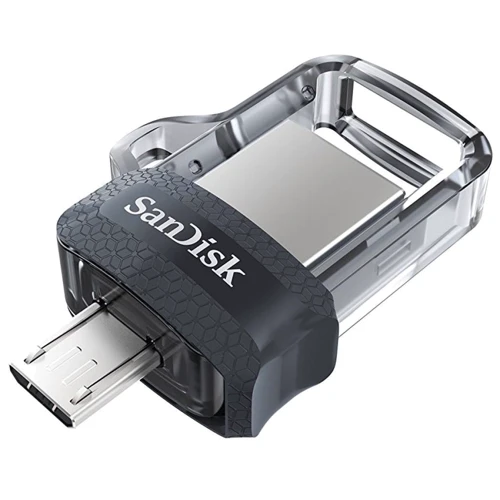 USB-флешка SanDisk 64GB Ultra Dual Drive M3.0 USB 3.0/microUSB OTG Black (SDDD3-064G-G46) фото 4