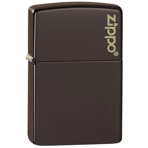 Запальничка Zippo (Зіппо) Reg Brown Matte Logo 49180ZL