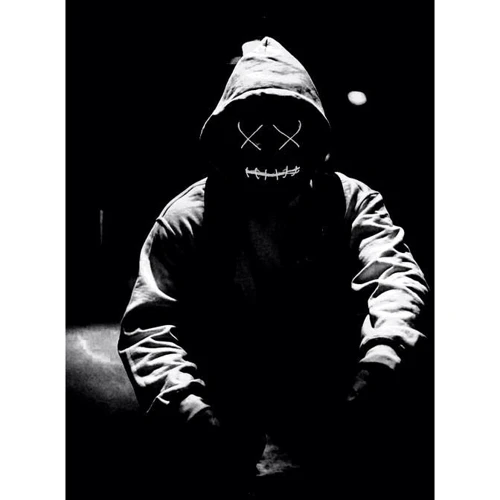 Неонова маска для вечірок з підсвічуванням UFT LED Mask 1 White фото 4