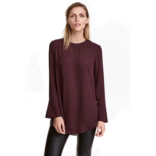 Туника H&M 4212494 46 бордовая