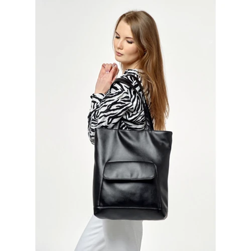 Жіноча сумка шоппер Sambag Shopper чорна (93251002): Країна виробник Украина